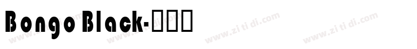 Bongo Black字体转换